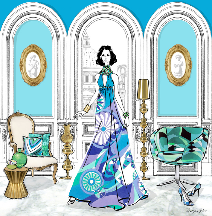 The Pucci room, from Megan's book, Fashion House