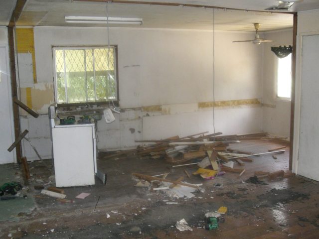 Image 3- Project Two. During demolition