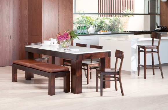 bay leather republic dining table