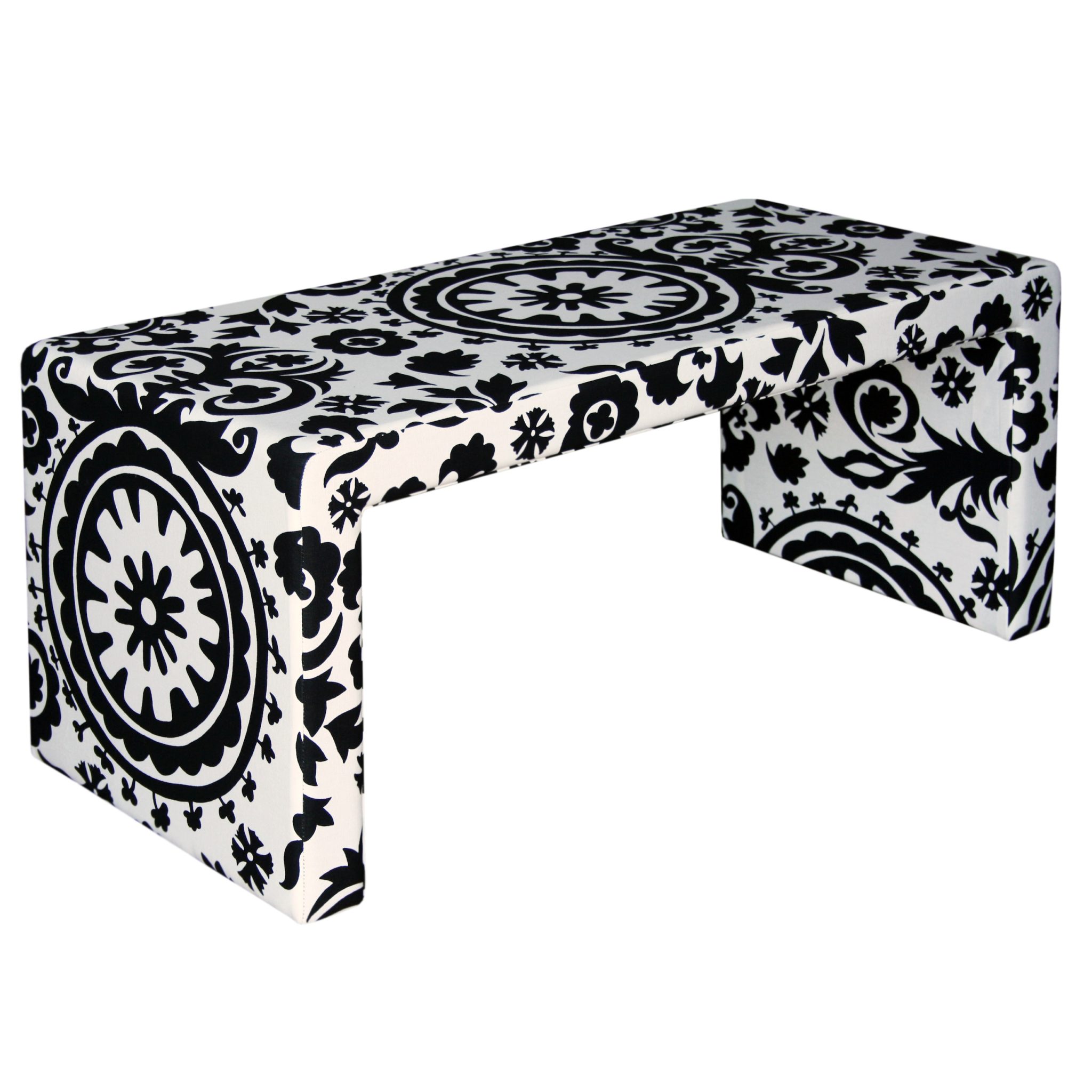 Suzani upholstered bench