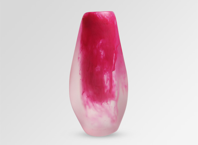 Dinosaur Designs Tall Bones Vase Magenta Swirl