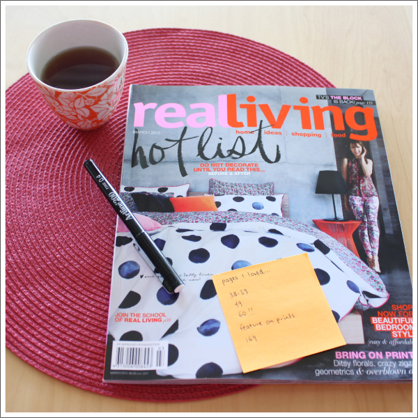 Real Living March 2013 cover