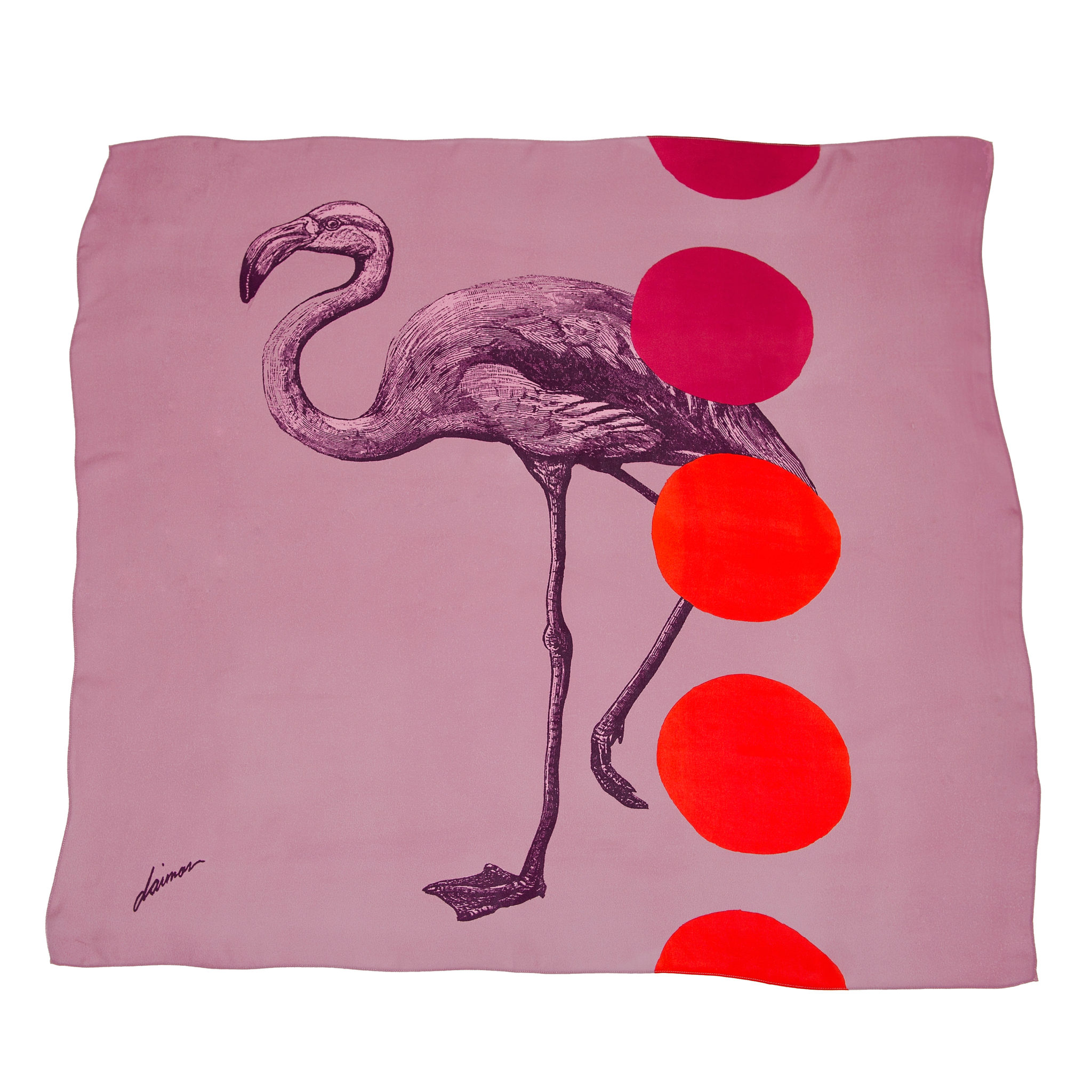 Bay & Fyfe Flamingo scarf