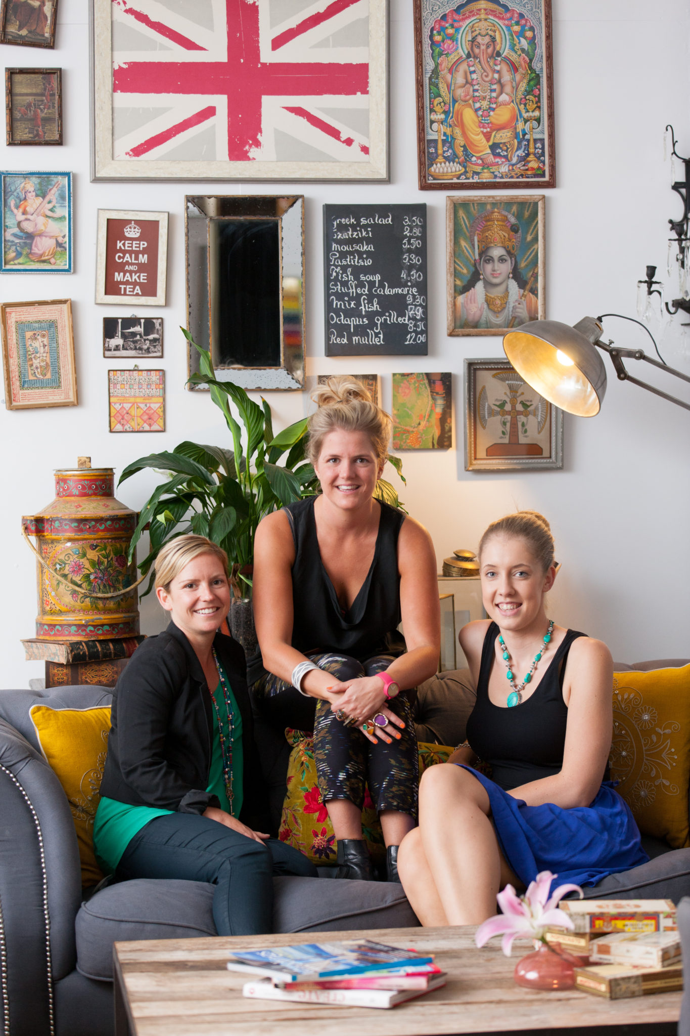 (L to R) Zoe Jackson, Stephanie Hugan and Hilary Bellew of Melbourne events company The Design Depot