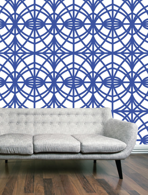 Grace Garrett Deco Glamour wallpaper blue