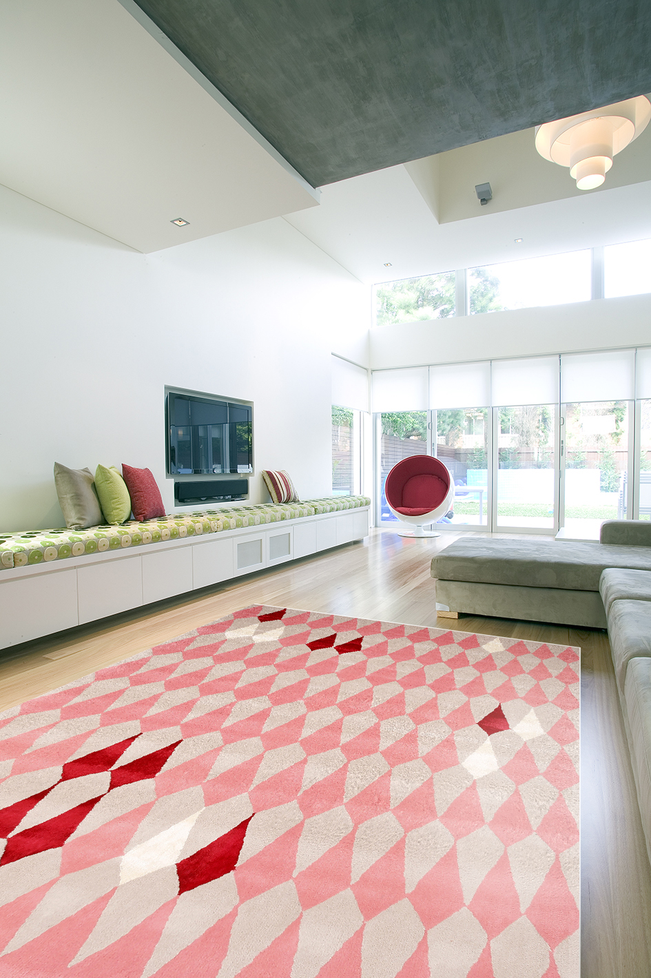 Pear Melba Pink designer rugs
