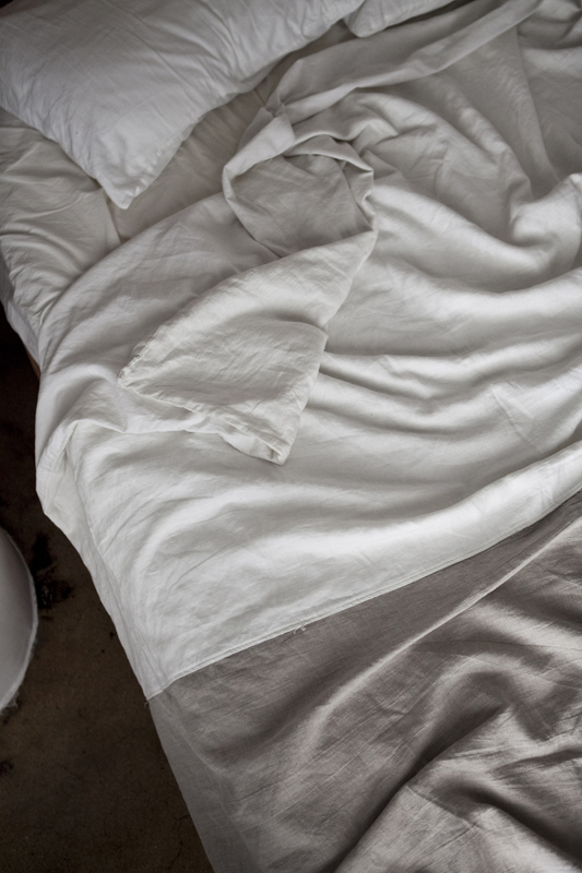 mr & mrs white bed linen