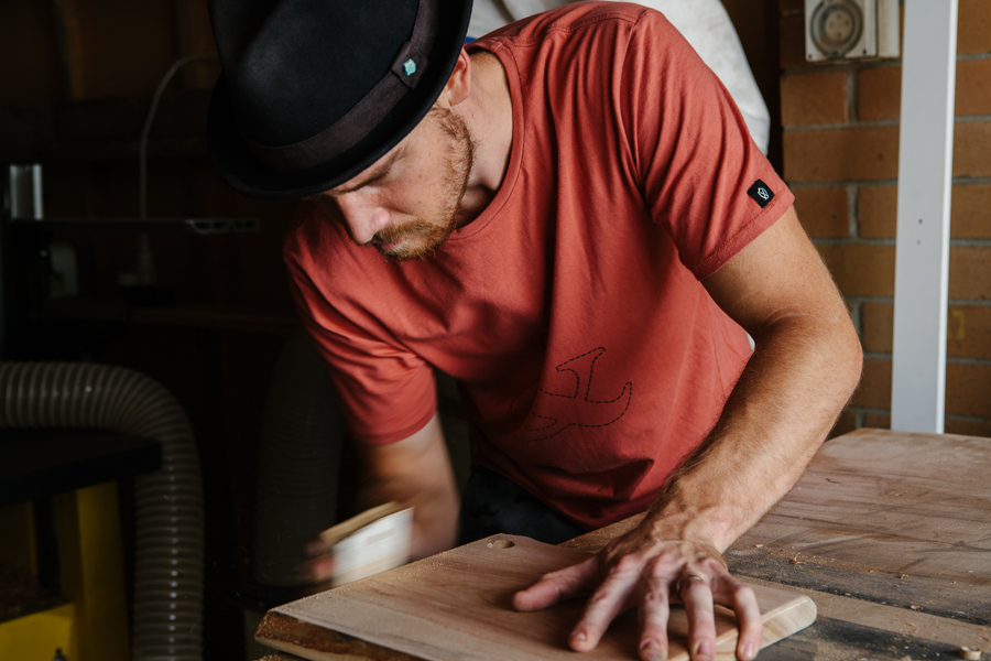 Nathan White swapped boat building for furniture building