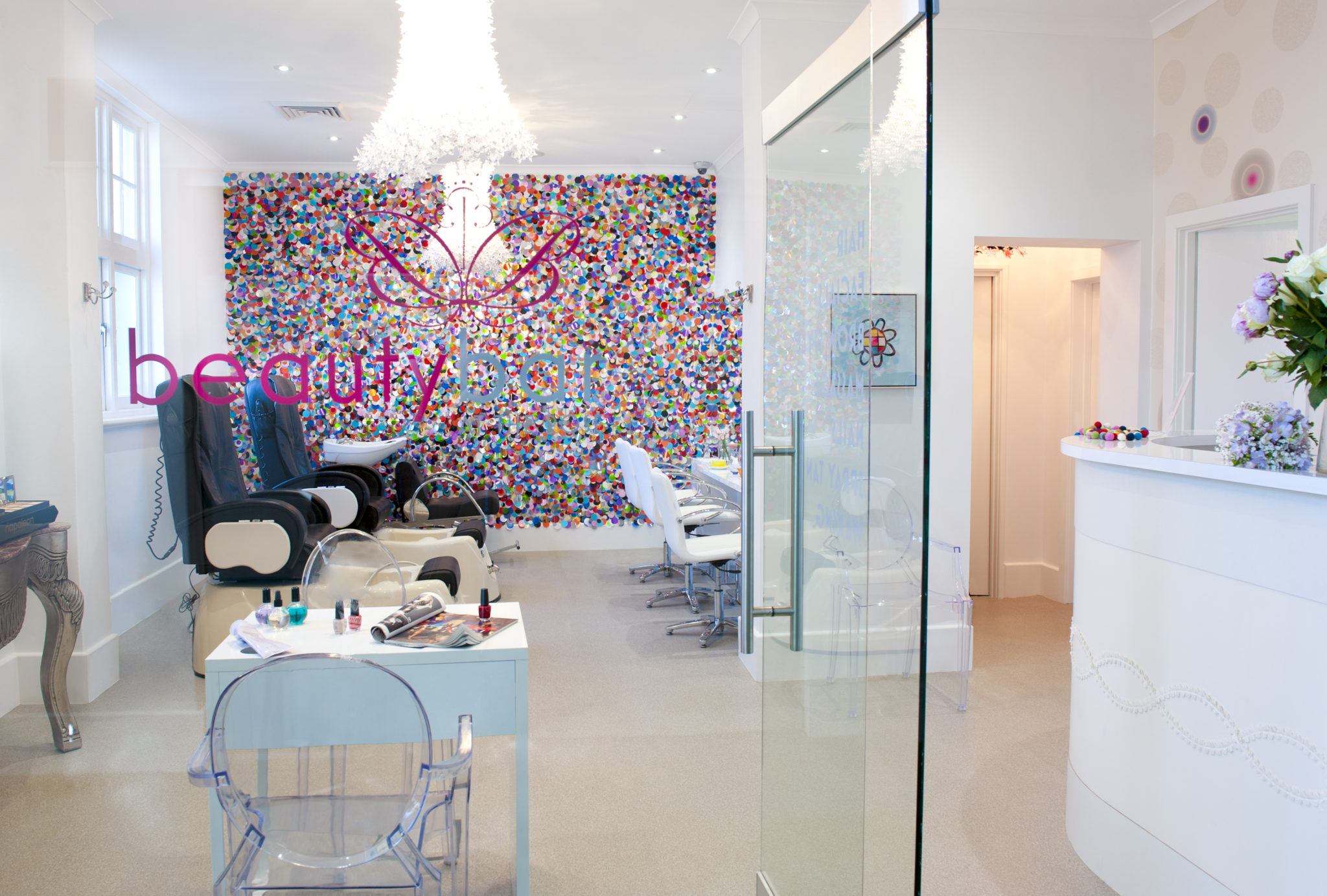 Giant Sequin Wall Wows In Perth Beauty Bar The Interiors Addict