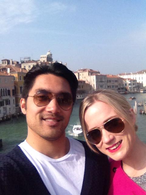 Damian and I in Venice