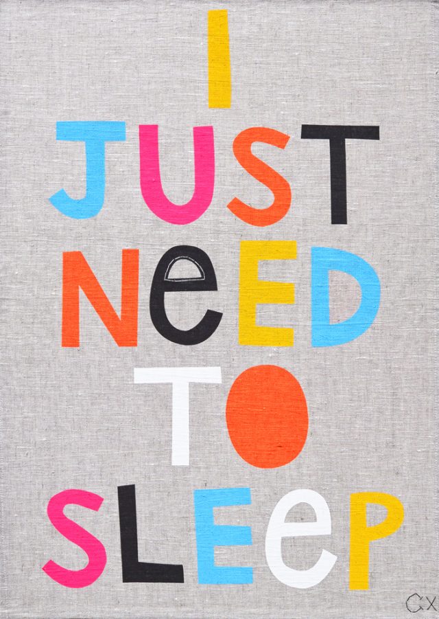 I JUST NEED TO SLEEP TEATOWEL BIG