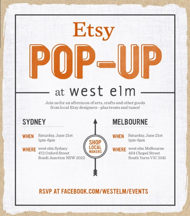 Pop-up event at West Elm
