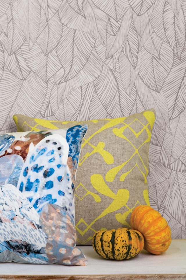 Designer Dare? Paperflock Cushion in Wattle