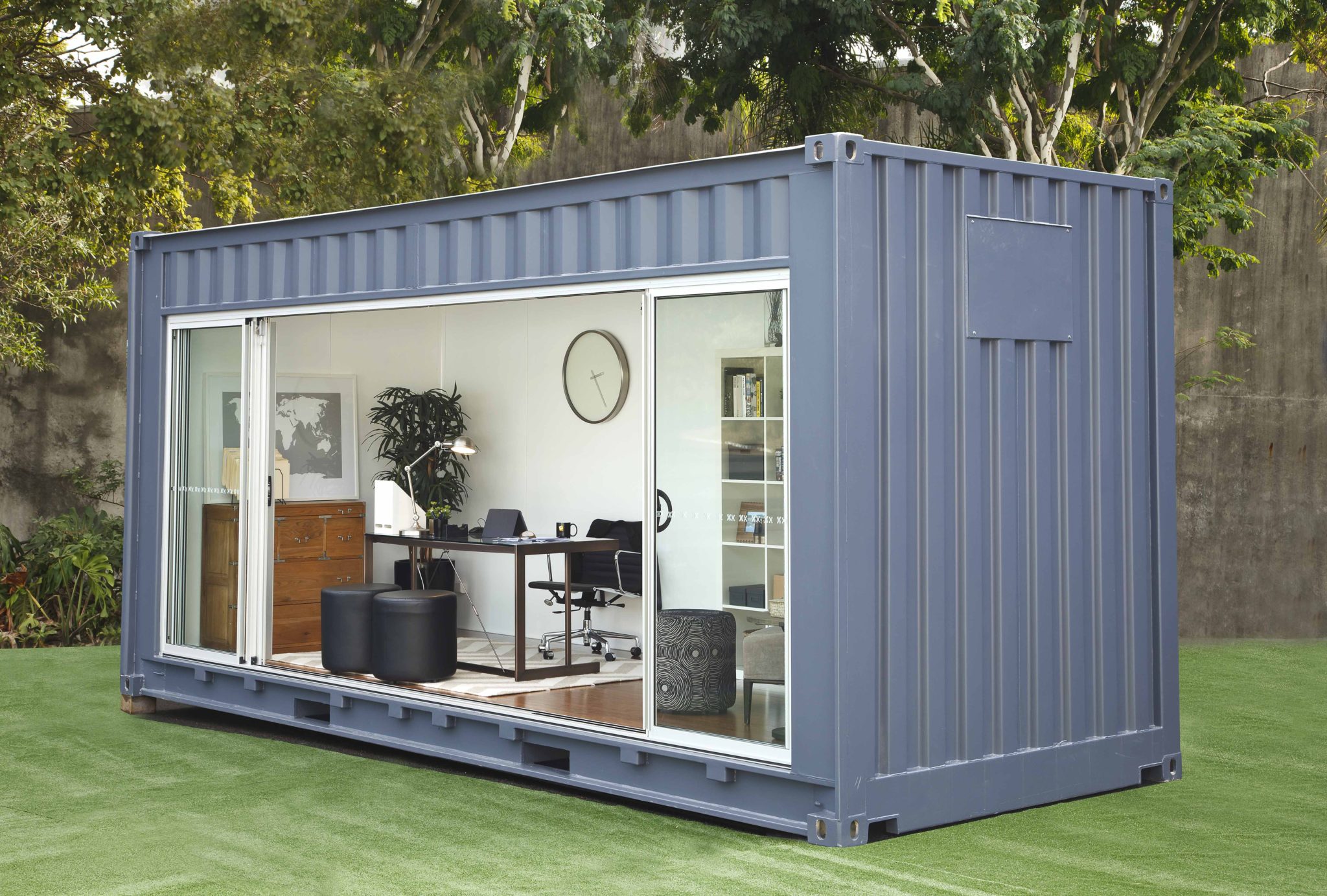 Need extra room? Rent a backyard shipping container! - The Interiors Addict