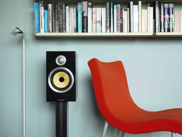 BowersWilkins-Black-CM5-chair-books