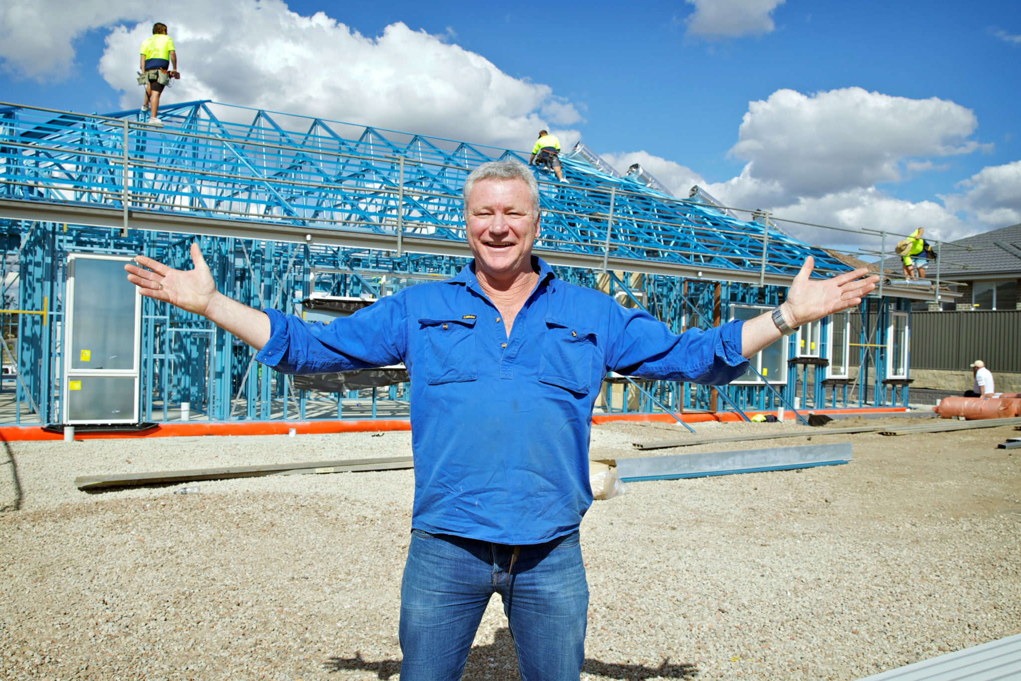 Scott Cam at the Build For A Cure house