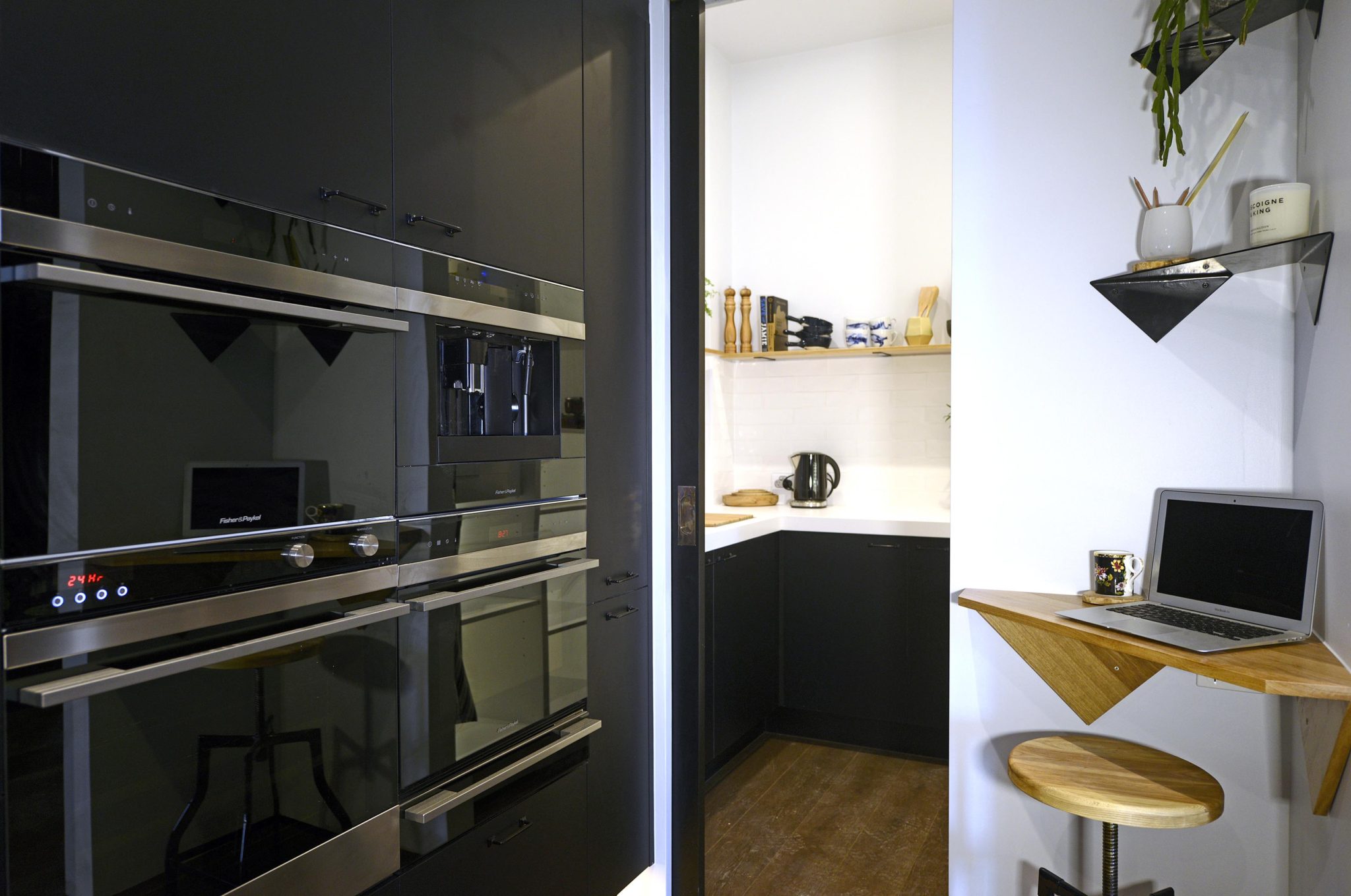 View to the bulter's pantry in Carlene and Michael's kitchen in the current series of The Block Glasshouse