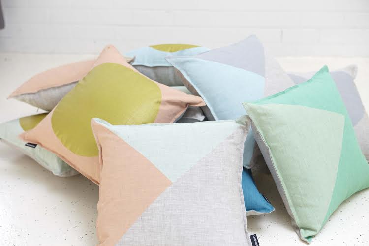 Pastel colour cushions hotsell