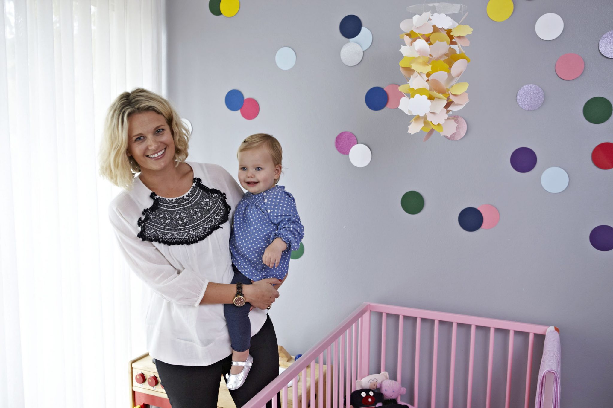 Interior stylist and blogger Briar Stanley from Sunday Collector and daughter Sunday