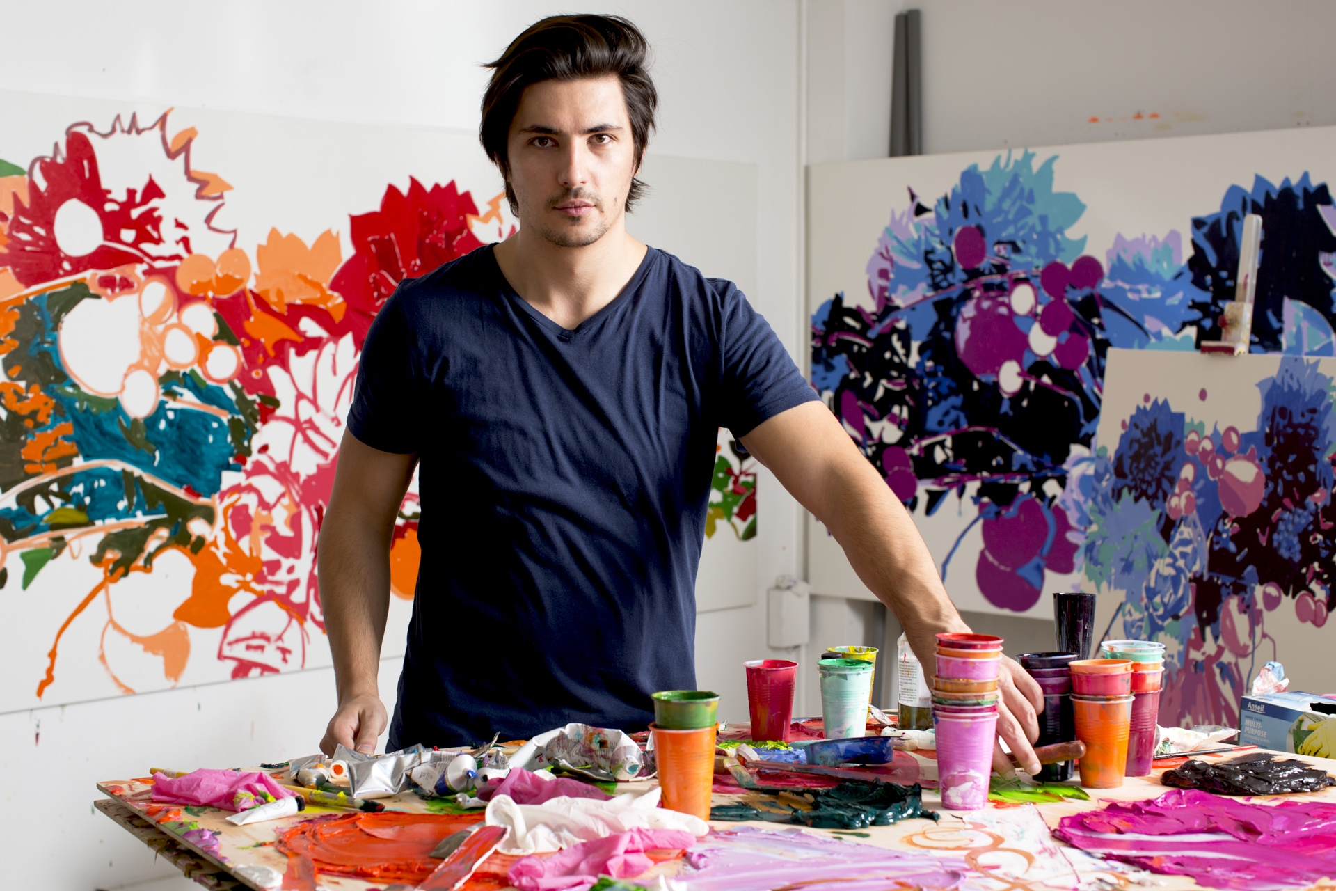 Alesandro in his studio