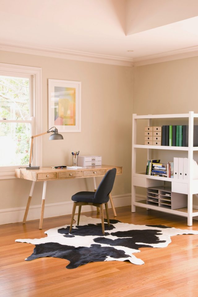 Kortina desk, Jarvis dining chair and Sydney bookcase