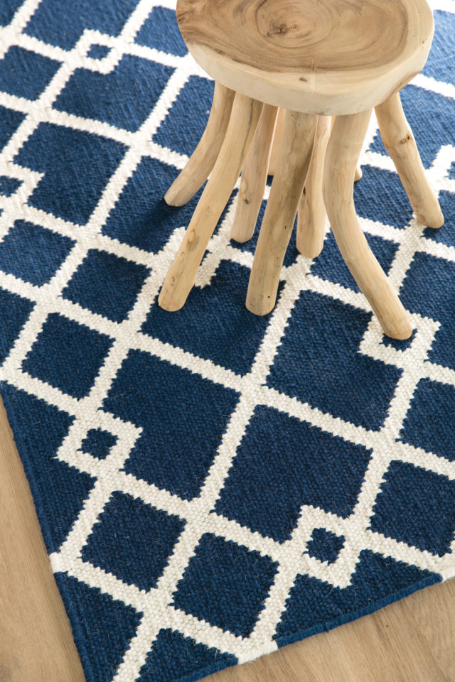 Choice Flooring's Evolve rug in navy