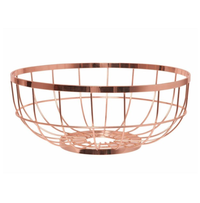 4 LARK copper fruit basket