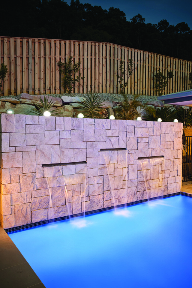 Adbri feature wall - pool