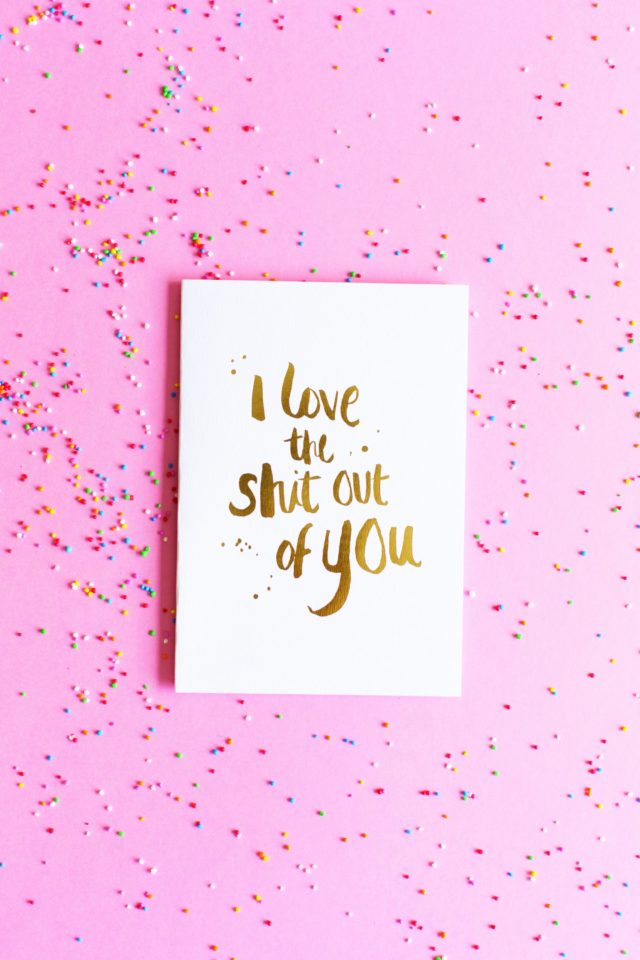 I love the shit out of you. blushingconfetti.com $6.95