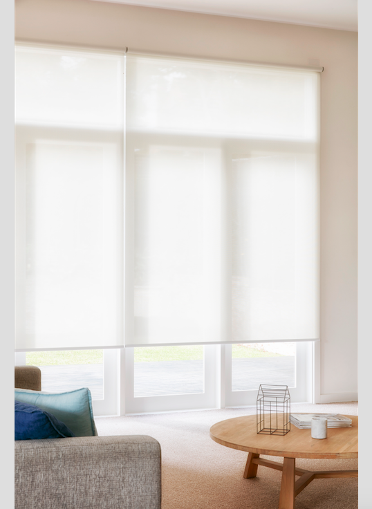 Carpet Court sheer roller blinds