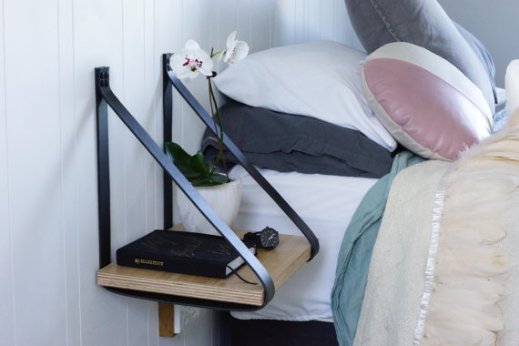 Another of our favourites: the Leather Strap Bedside by H and G Designs