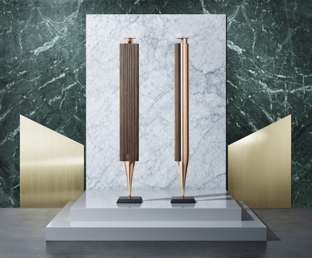 BeoLab 18 Rose Gold lamella Floor stand LAC-15RD-04 copy 2