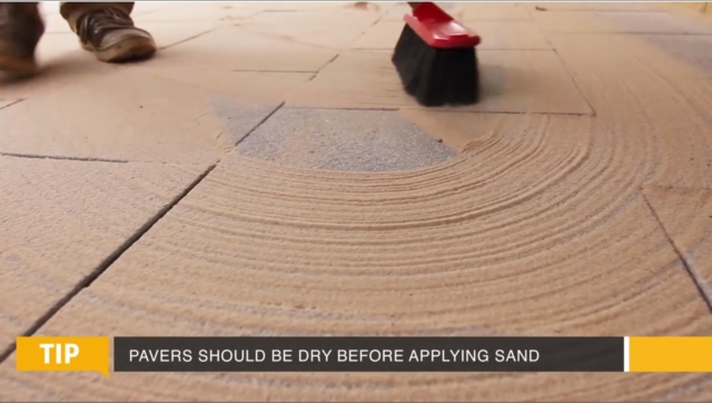 Step 5 - Locking sand and sealing