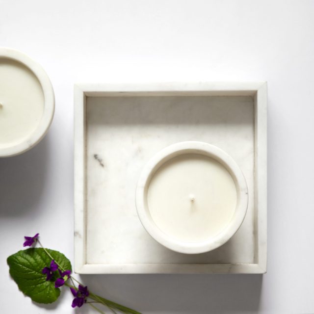 Marble candle 1