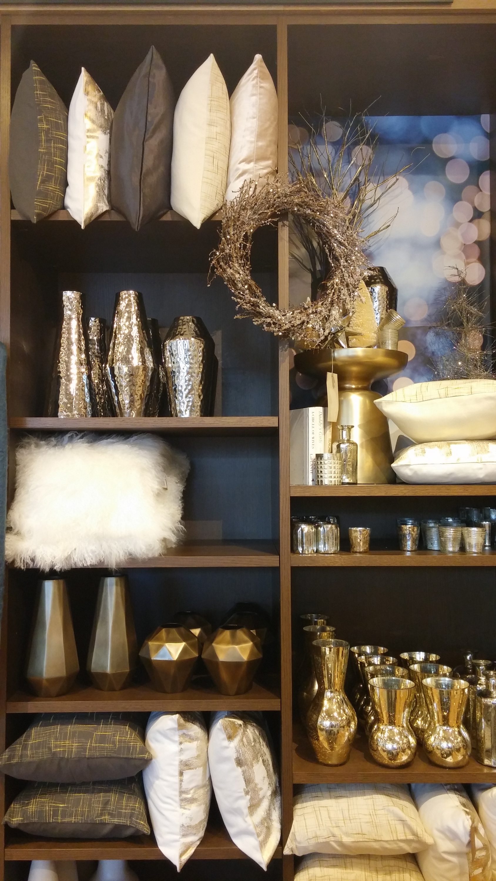 Looking festive in store at west elm