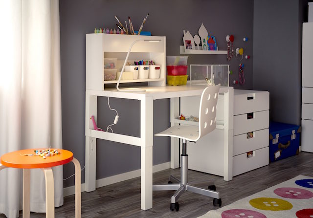 PÅHL Desk, white, 373/4x227/8 - IKEA