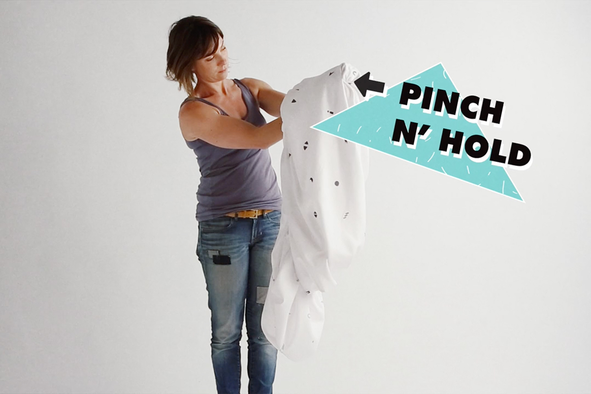 How to Fold a fitted sheet into a perfect square The Interiors Addict