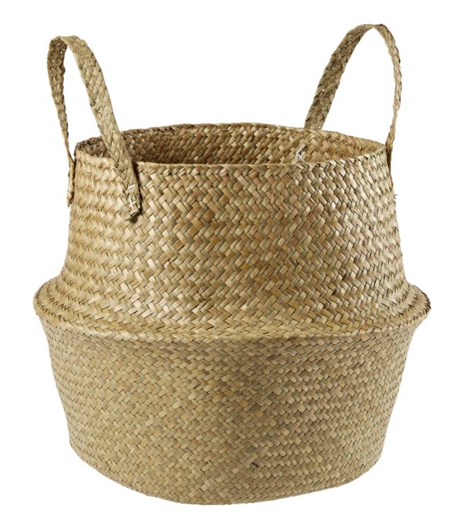 8 Foldable seagrass basket $12