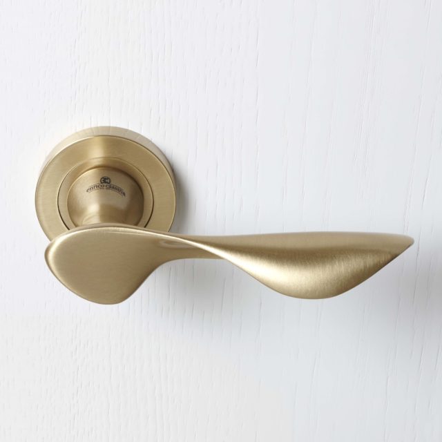 Pittella_066 Door Handle_Satin Brass_04