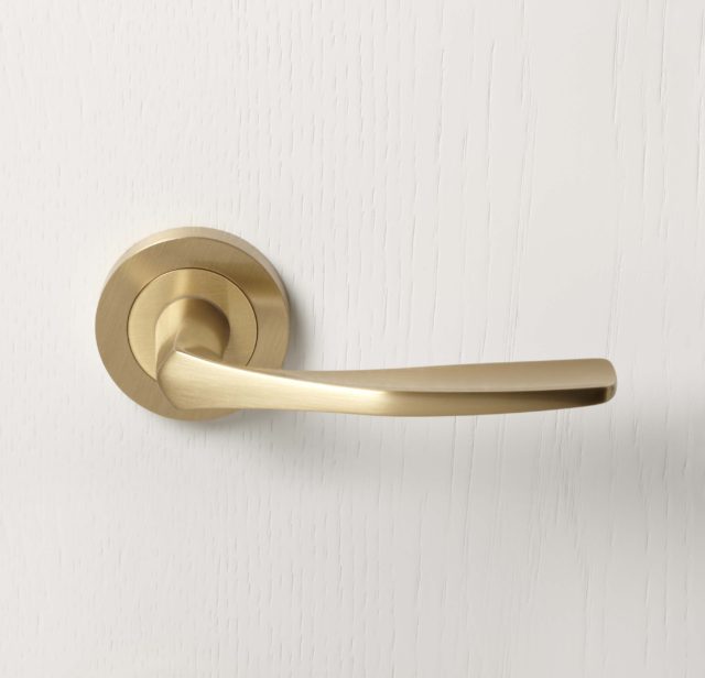 Pittella_079 Door Handle_Satin Brass_02