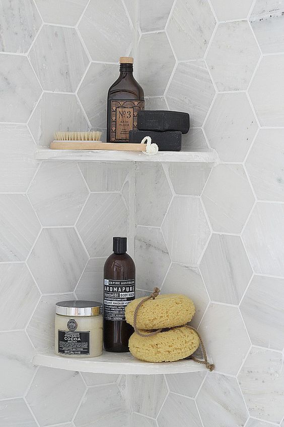 Shower shelves