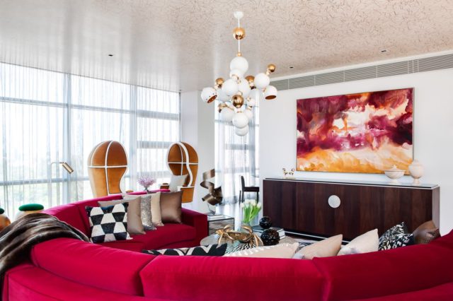 Scott's work in a Penthouse styled by Alexander Pollack Interiors