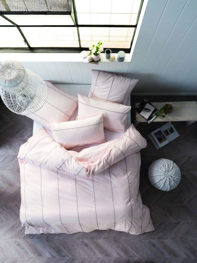 Bed With The New Linen House Collection, Linen House Sanura White Duvet Doona Quilt Cover Set Cotton