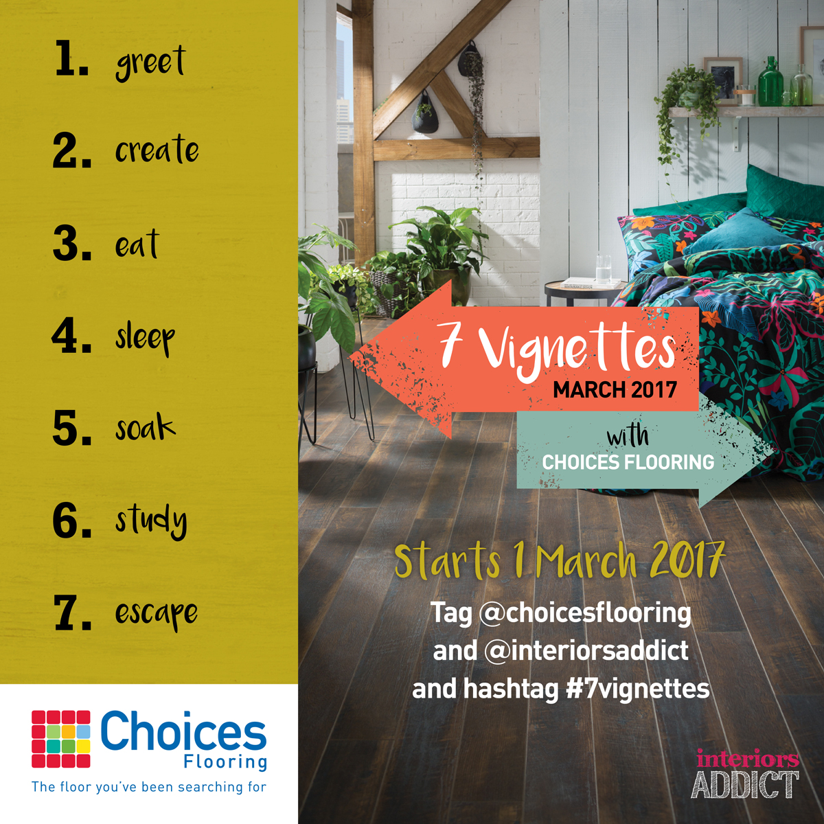 Win a 2,000 Choices Flooring voucher with March 7 The Interiors Addict