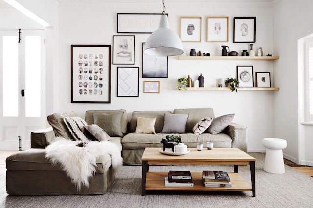 industrial scandi living room