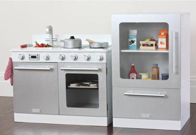 kids kitchen with fridge