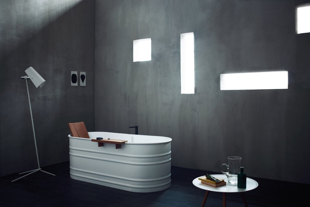 Bathroom on a budget Stock tank bathtubs The Interiors Addict