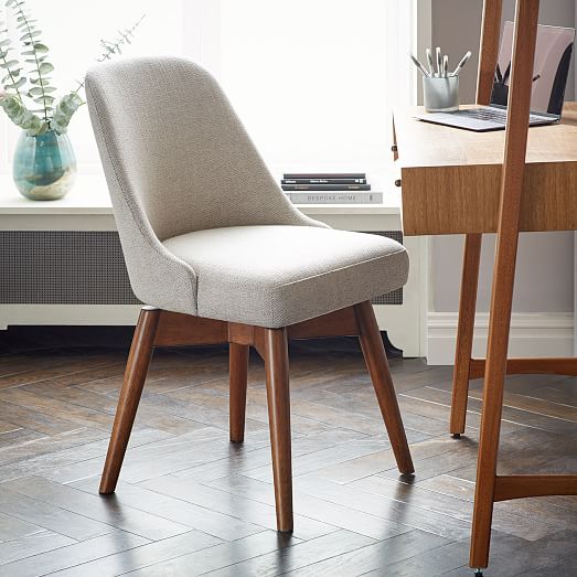 Mid Century Modern Desk Chair No Wheels : These ergonomic chairs