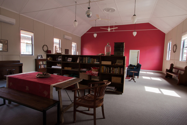 converted church house dining room