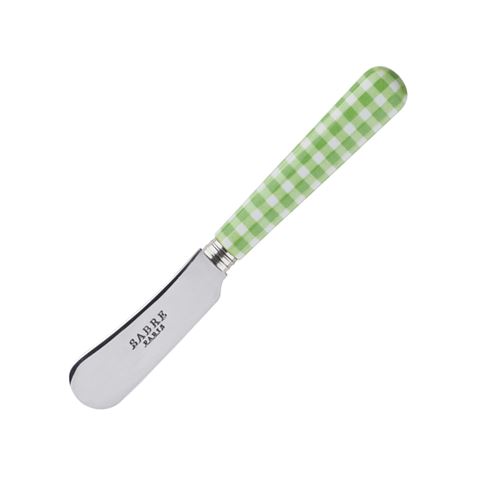 Green gingham spreader